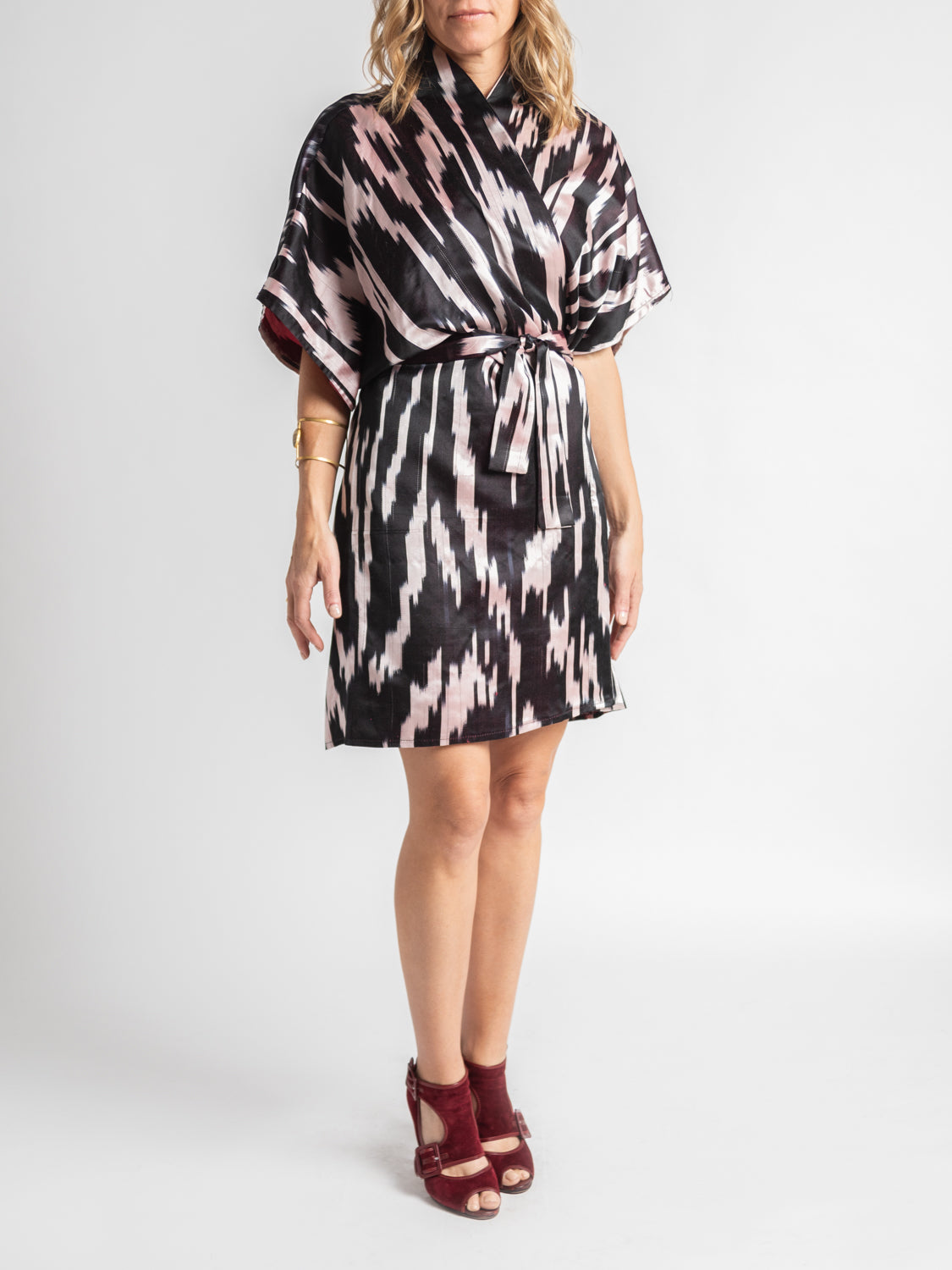 Clio Ikat Wrap Dress - Elysian by Em ...